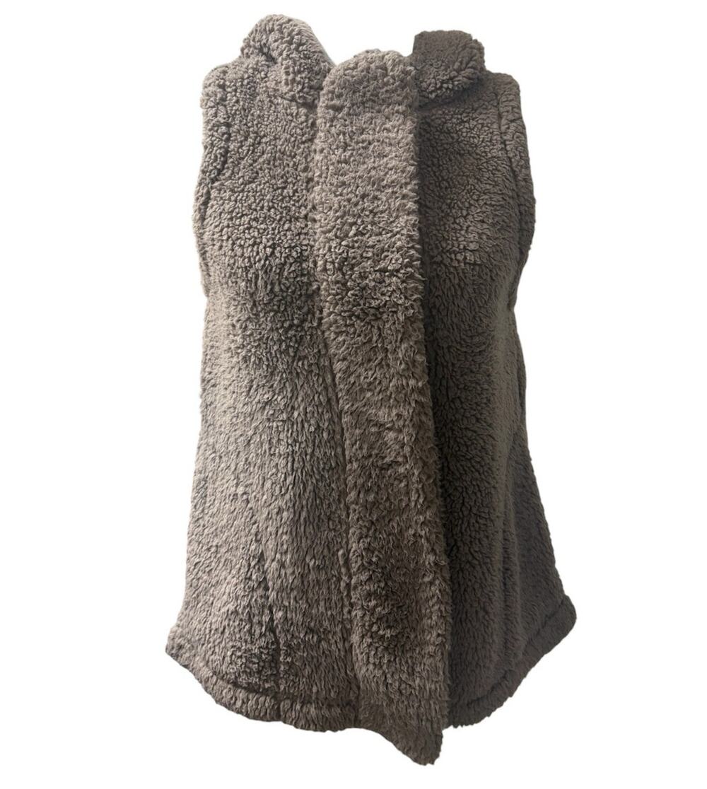 Koolaburra by UGG Brown Sherpa Hooded Vest Small